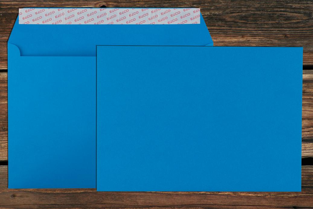 Briefhüllen C5 162x229 mm Haftklebend Königsblau 100 /qm